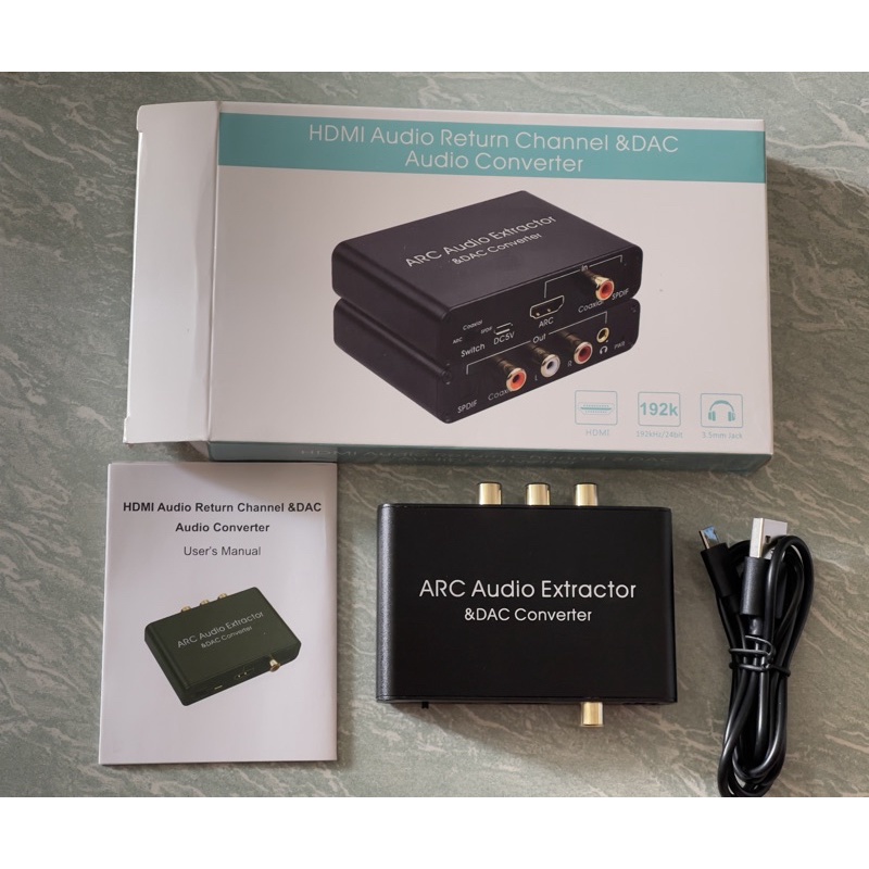 HDMI DAC Converter เสียง HDMI ARC RCA อะแดปเตอร์เสียง Optical SPDIF Coaxial 3.5มม.ดิจิตอลเสียง Conveter