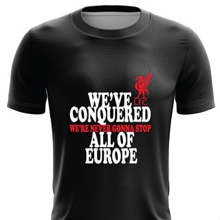 เสื้อยืด ลาย Liverpool FC แบบแห้งเร็ว ไซซ์ XS - 7XL