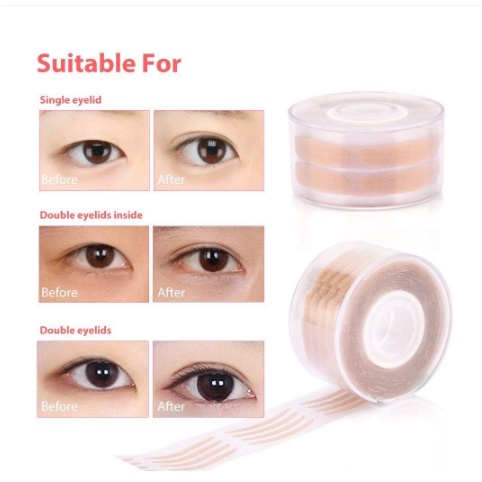 สติ๊กเกอร์ทำตาสองชั้น 600 คู่ สติ๊กเกอร์ทำตาสองชั้นแบบติดทน กันน้ำ