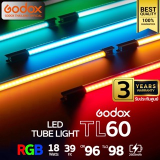 Godox LED TL60 RGB 18W 2700-6500K 2600mAh - รับประกันศูนย์ Godox Thailand 3ปี ( Stick, Tube )