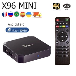 ⚡ลื่น แรง เร็ว เสถียร⚡ X96 Mini Android 7.1.2 TV BOXAndroid TV Box Amlogic S905W Quad Core 4K WiFi X96 Mini Set-topbox