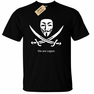 เสื้อยืด พิมพ์ลาย We Are Legion Anonymous Hacker สําหรับผู้ชาย