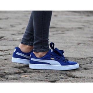 Puma basket heart denim 22.5cm รองเท้าผ้าใบมือสอง