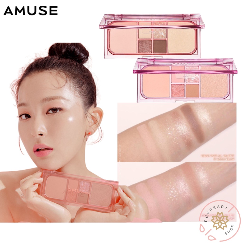 #Amuse #VeganFaceAllPalette #แต่งหน้า #พาเลทตา #พาเลทบลัช