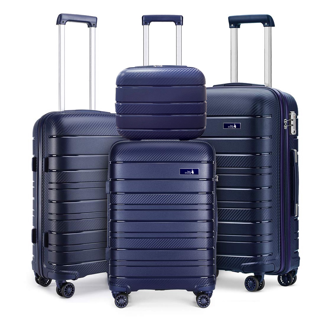 [รับประกัน5ปี] Sea Choice ​กระเป๋าเดินทาง วัสดุPP ล้อคู่  ตัวล๊อคTSA  รุ่นซิปYKK  น้ำหนักเบา กันกระแทกและทนทานกันน้ำ