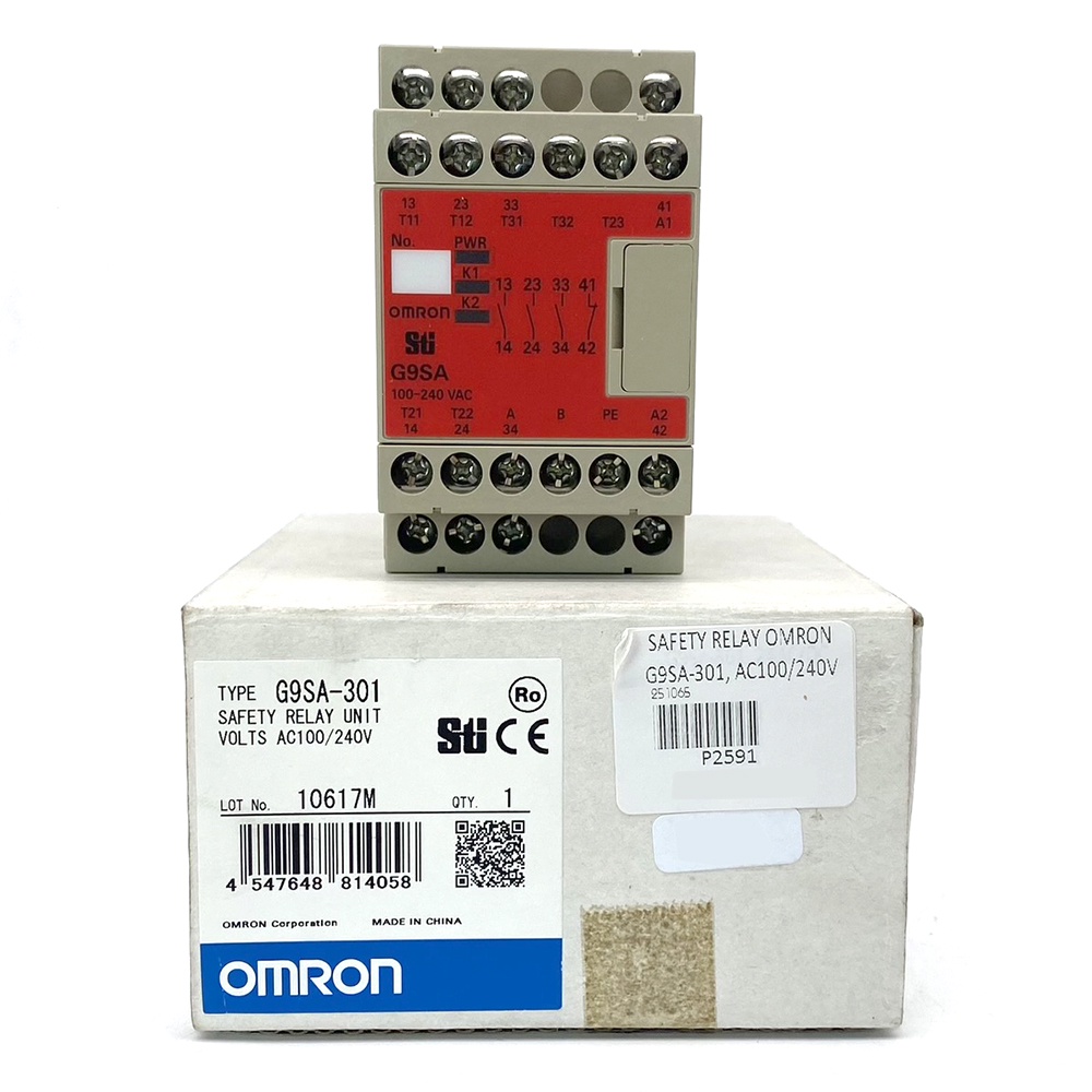 SAFETY RELAY OMRON G9SA-301, AC100/240V