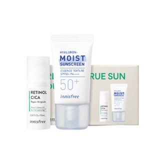 Innisfree Retinol True Sun Duo Kit 2items (Retinol Cica Repair Ampoule 10ml, True Hyaluron Moist Sunscreen 20ml)