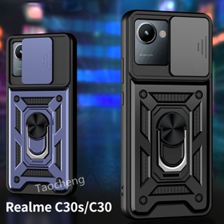 เคสโทรศัพท์มือถือแบบแข็ง กันกระแทก มีสไลด์ประตู หน้าต่าง สําหรับ Realme C33 C30 Narzo50i Prime RealmeC33 RealmeC30 4G 2022