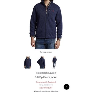 Jacket Polo Ralph Lauren Full Zip Fleece Jacket เสื้อแจ็คเก็ต โปโล ราล์ฟ ลอเรน ของแท้