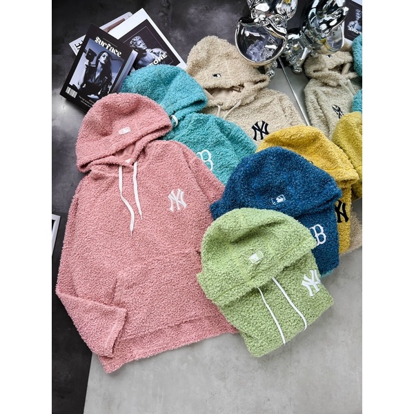 เสื้อกันหนาวผ้าฟลีซแฟชั่น MLB WOOLSHEEPS H002