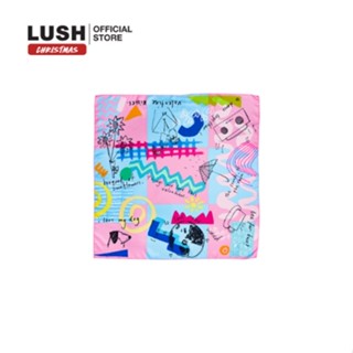 LUSH ผ้าน็อตแรป ผ้าห่อของขวัญ  THINGS WE LOVE KNOT WRAP ( VALENTINE EXCLUSIVE) 70X70CM