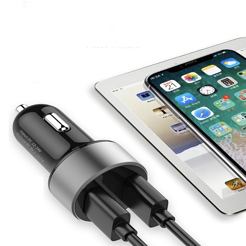 Dual Ports 3.1A USB Car Charger ไฟแช็ก 12V/24V