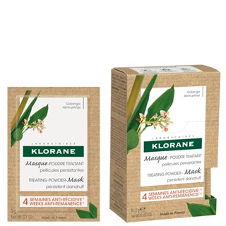 พร้อมส่ง ของแท้ Klorane Galangal Anti-Dandruff Mask-Powder Treatment (8 x 3g) (No Box)