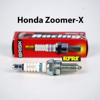 หัวเทียน BRISK PREMIUM ZS ไร้เขี้ยว Honda Zoomer-X Spark Plug (SZ01RA) รองรับเฉพาะเบนซิน 95 Made in EU