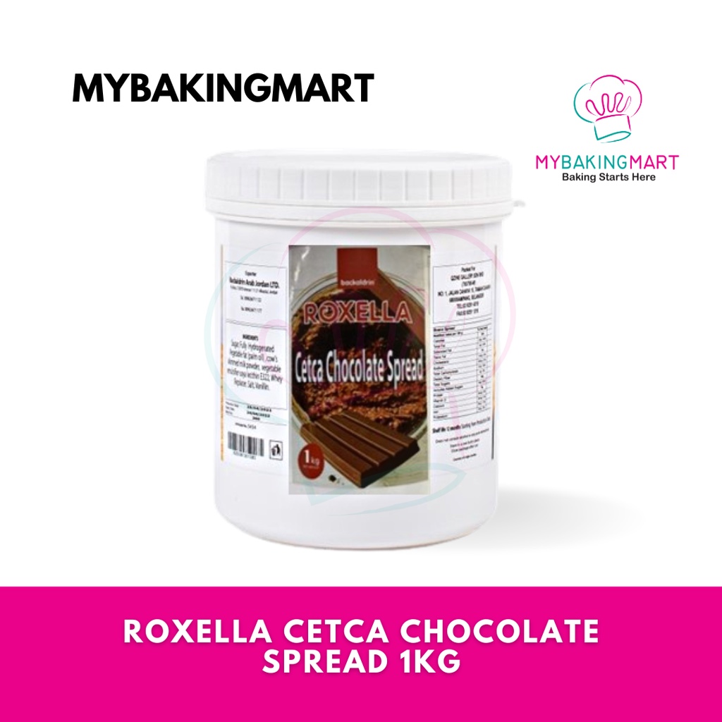 มายบากิงมาร์ท | Roxella Cetca Chocolate Spread With Crunchy Wafer 1kg - เค้กไส้ - Nutella Coklat Kit