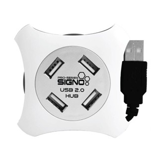 SIGNO E-Sport รุ่น HB-157 USB 2.0 Hi-Speed HUB 4 port มี2สี(ขาว)