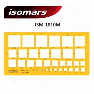 แผ่นเพลท ISOMARS ISM-1810M ขนาด 245x100 mm.(สี่เหลี่ยมจตุรัส)