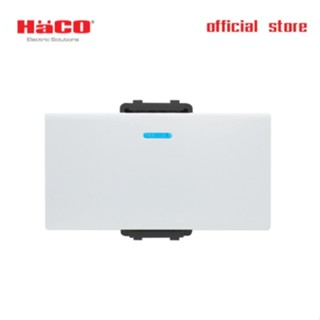 HACO สวิตช์ทางเดียว LED สีฟ้า สีขาว 16A 250V 3 ช่อง รุ่น PR-FS113/L