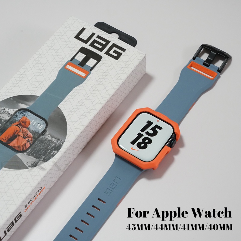 Uag URBAN ARMOR GEAR สายนาฬิกาข้อมือซิลิโคน กันน้ํา แบบเปลี่ยน สําหรับ Apple Watch Ultra 49 มม. 45 มม. 44 มม. 42 มม. iWatch Series 8 7 6 5 4 3 SE 41 มม. 40 มม. 38 มม.