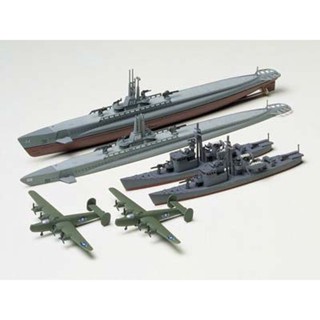 [ชุดโมเดลสเกลประกอบเอง] TAMIYA 31903 1/700 U. S. Submarine Gato Class and Japanese Submarine Chaser No.13 โมเดลทามิย่...