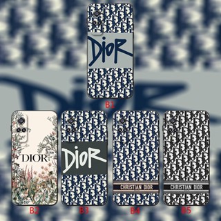 เคสโทรศัพท์มือถือ ซิลิโคนนิ่ม TPU กันกระแทก ลาย Dior สีดํา สําหรับ VIVO Y33 Y33S Y51S Y53S Y55 Y55S Y70T Y70S Y75 Y81 Y81S Y85 Y89 Y91i Y91C S1 Pro T1