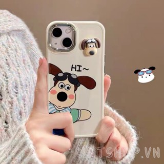 เคสโทรศัพท์มือถือนิ่ม กันกระแทก กันรอยกล้อง ลายสุนัข Hello Gromit สําหรับ iPhone14 Pro Max 14Plus 13 12 11 Pro Max