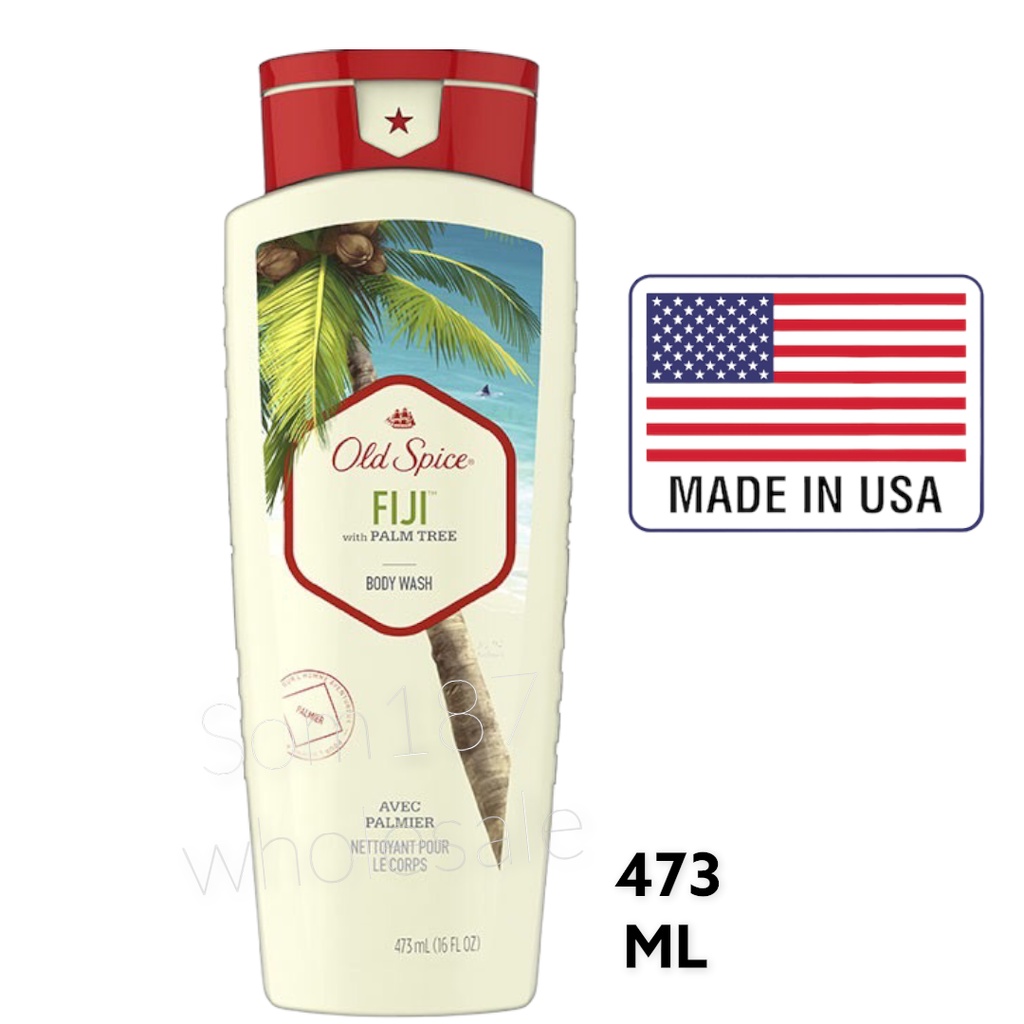 Old Spice Body Wash Fiji with Palm Tree Scent 473ml ครีมอาบน้ำ