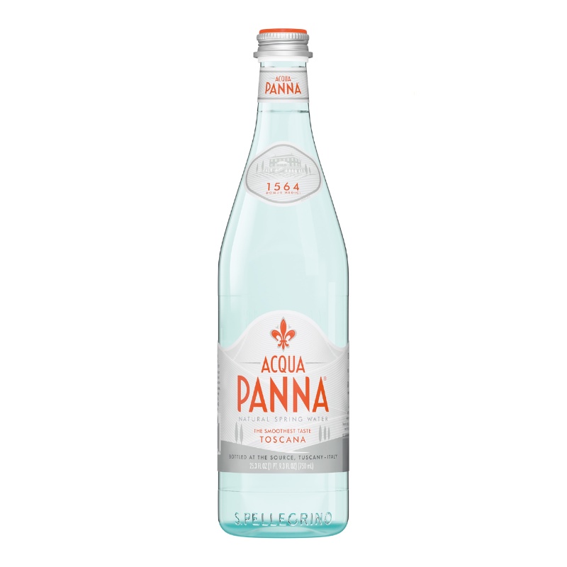 อควาแพนน่า น้ำเเร่ธรรมชาติจากอิตาลี ขวดแก้ว 750 มล - Mineral Water Glass Bottle 750ml Acqua Panna br
