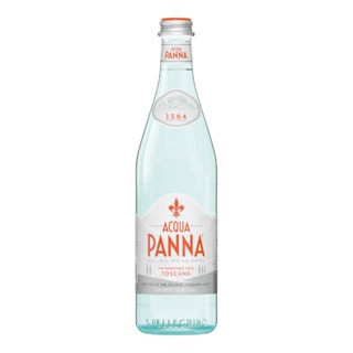 อควาแพนน่า น้ำเเร่ธรรมชาติจากอิตาลี ขวดแก้ว 750 มล - Mineral Water Glass Bottle 750ml Acqua Panna brand