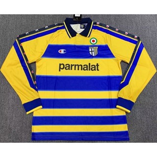 [Football Retro] เสื้อแขนยาว ลายทีมชาติฟุตบอล Parma 9900 ชุดเหย้า