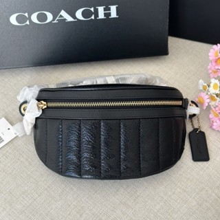 Coach Chain Belt Bag With Quilting #คาดอก #0851