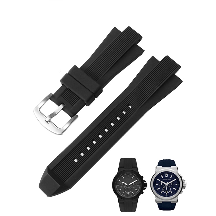 สายนาฬิกาข้อมือซิลิโคน อุปกรณ์เสริม สําหรับ MK Michael Kors MK8730 MK9019 MK8295 MK8492 MK9020 MK8184 8729