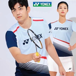 Yonex ใหม่ เสื้อกีฬาแบดมินตัน แขนสั้น ระบายอากาศ แห้งเร็ว สําหรับผู้ชาย และผู้หญิง 601