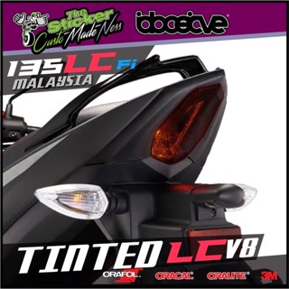 ไฟท้าย YAMAHA 135 LC Fi (LC V8) ใหม่ สีดํา ควันบุหรี่ และใส -