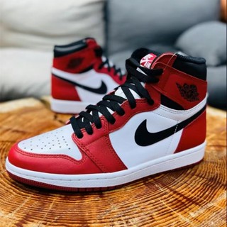 Ua รองเท้าผ้าใบลําลอง Air Jordan 1 High Chicago Highcut ยาง สําหรับผู้ชาย