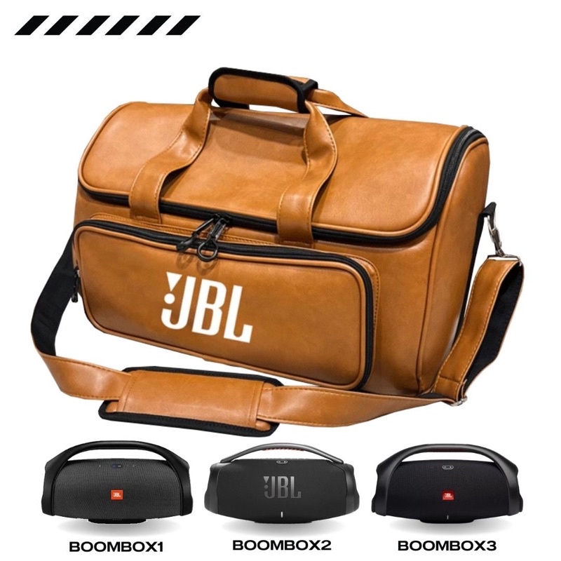 กระเป๋าใส่ลำโพง JBL Boombox รุ่น 1,2,3 ตรงรุ่น(หนังอย่างดี)บุด้านในนุ่ม พร้อมส่งจากไทย!!!