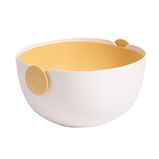 Kitchen Drain Basket Bowl Rice Washing Colander Basket Strainer Noodles Vegetable Fruit Double Drain Storage Basket Kitc