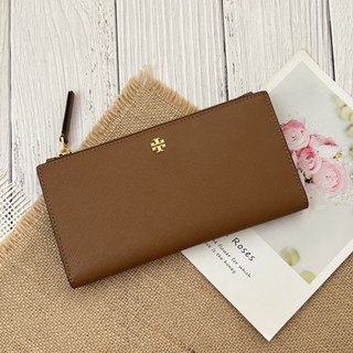 Tory Burch Emerson Slim Envelope Wallet ⚜️ กระเป๋าสตางค์ผู้หญิง หนังซาเฟียโน แบบบาง