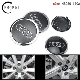 ฝาครอบดุมล้อรถยนต์ 69 มม. สําหรับ Audi SLine A3 A4 A5 A6 A7 A8 TT B5 V8 RS3 RS5 Q3 Q5 Q7 4B 4 ชิ้น0601170ก