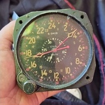Vintage นาฬิกาโบราณ Waltham CDIA 8 day F6 Hellcat Aircraft นาฬิกาเก่า แกะมาจากเครื่องบินรบ สมัยสงครามโลกครั้งที่สอง  WWI