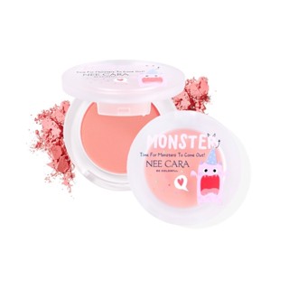 Nee Cara Monster Blush #N1969 : neecara นีคาร่า บลัชมอนส์เตอร์ บลัชออน ปัดแก้ม x 1 ชิ้น alyst