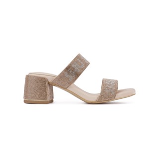 SHU BEDDY WALK 2.5" DGB SANDALS - SILKY BEIGE รองเท้าแตะส้นสูง