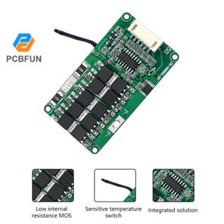 Pcbfun บอร์ดโมดูลชาร์จแบตเตอรี่ลิเธียมลิเธียม 5S 21V 10A 15A 20A 25A BMS Li-ion