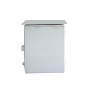 ตู้พลาสติกกันน้ำกันฝุ่น ฝาทึบ มีหลังคา RCR03 สีเทา OUTDOOR PLASTIC BOX WITH ROOF RCR03