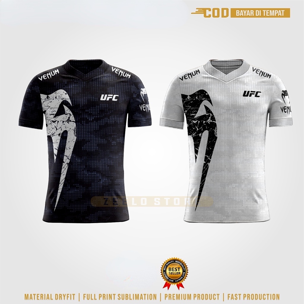Mma UFC CAMO เสื ้ อยืดผู ้ ชาย Premium Dryfit Material