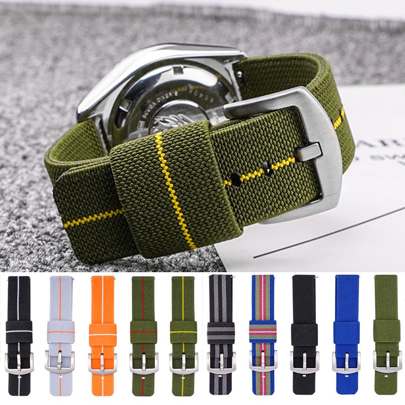 สายนาฬิกาข้อมือไนล่อน สําหรับ Huami Amazfit GTR/GTS 3, Samsung Galaxy Watch 5/4 ขนาด 18/20/22/24 มม.