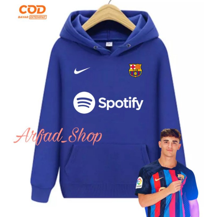 Barcelona FOOTBALL DISTRO JUMPER SWETER HOODIE JACKET BARCA ใหม่ SPONSOR