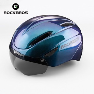 Rockbros หมวกกันน็อค ขี่จักรยานพร้อมแว่นตากันแดด 57-62 ซม 5 สี หมวกจักรยาน 5 สี