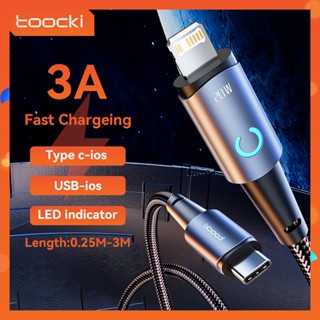 Toocki สายชาร์จ Type-C ไป iP PD 20 วัตต์ สำหรับ i13 i12 11 Pro Max 8 Xr Usb Type C