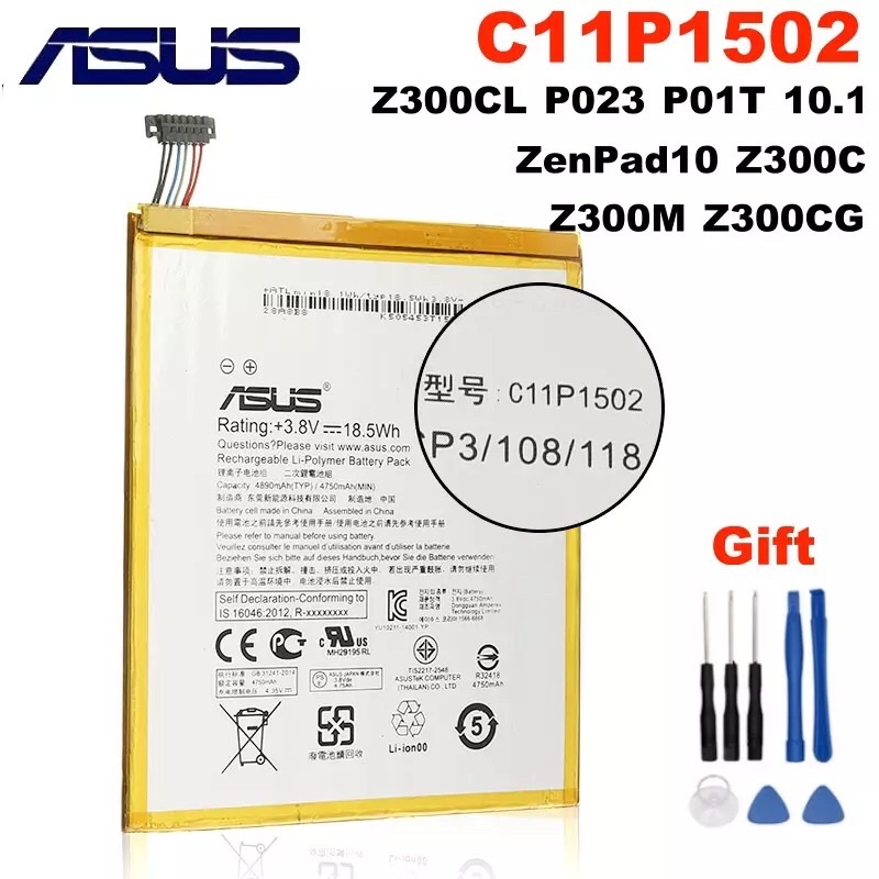 ASUS C11P1502 Originalแท็บเล็ตPCแบตเตอรี่สำหรับASUS ZenPad 10 Z300C Z300M Z300CG Z300CL P023 P021(Z300CG) p01T 10.1
